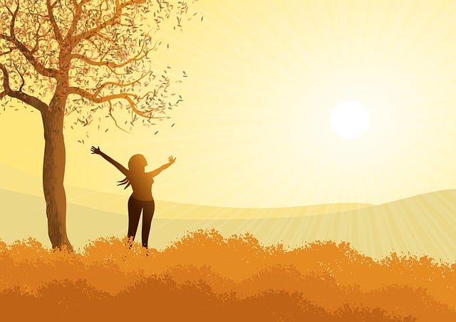woman in sunlight